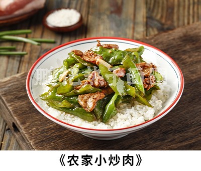 农家小炒肉盖饭